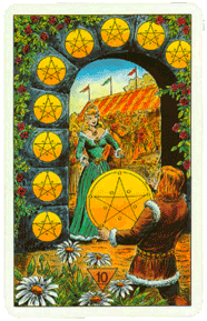 Ten of Pentacles. Mirror of Fate Tarot