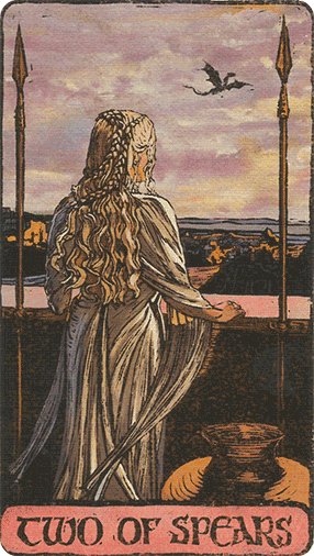 Two of Wands. The Game of Thrones Tarot