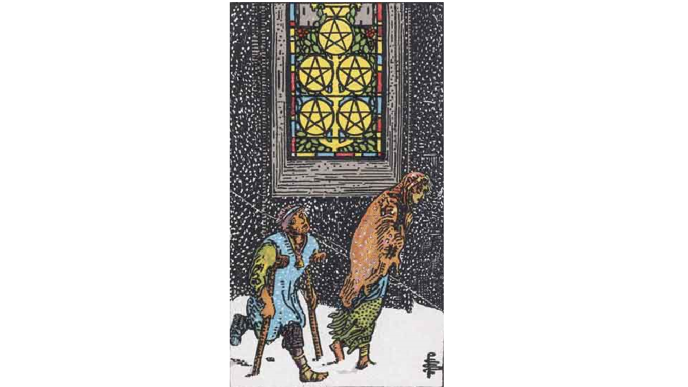 Five of Pentacles Tarot Card Symbolism