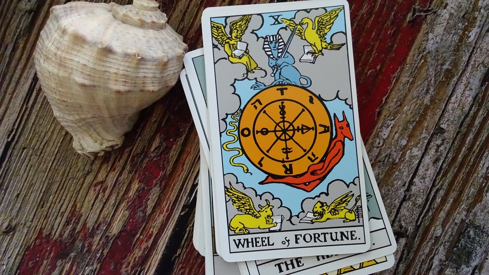 Wheel of Fortune. Rider Waite Tarot Deck