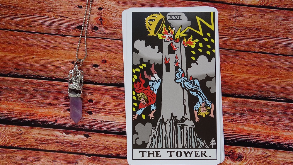 The Tower. Rider Waite Tarot Deck